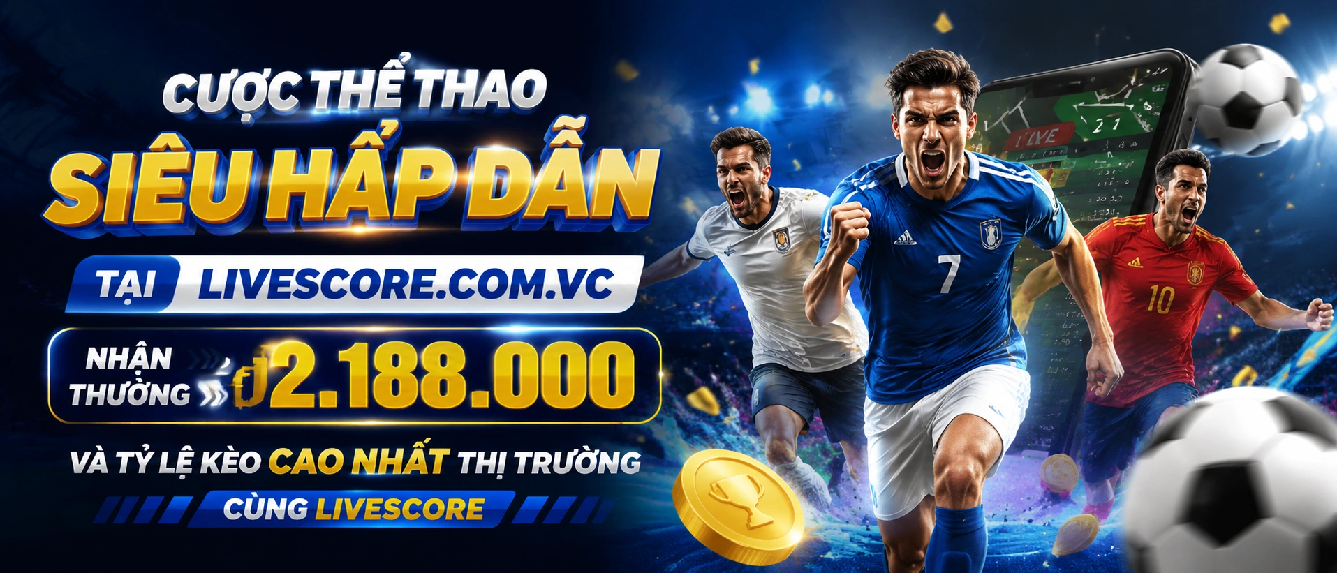 Danh mục thể thao trên giao diện card hiện đại
