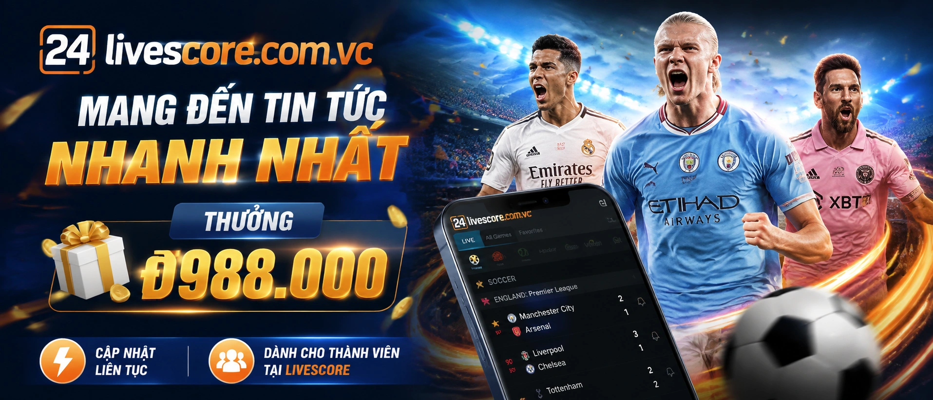 Giao diện tin tức tối ưu cho người dùng điện thoại